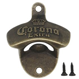 Zinc Alloy Bottle Opener Wall Mounted Vintage Retro Beer Opener Tool Accessories Bronze Color with Screws Bar Decoration Gadgets - China - A