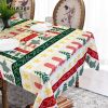 Muwago Colorful Festive Table Cloth High Quality Waterproof Oil Proof Table Cover For Dining Room Christmas Holiday Decoration - W52"*H54"