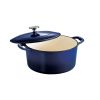 Tramontina Gourmet Enameled Cast Iron Covered Round Dutch Oven Gradated Cobalt - Tramontina