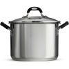 Tramontina Lock-N-Drain Stainless Steel 6 Quart Covered Stock Pot, 3 Count - Tramontina