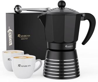 Stovetop Espresso Maker; ; Aluminum Moka Pot Gift Set for Christmas - default