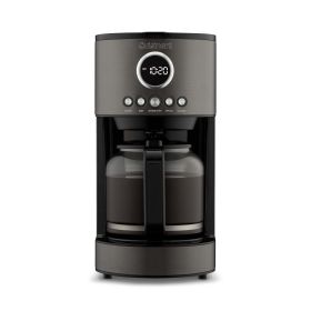 12 Cup Coffeemaker , Stainless Steel Black - Black