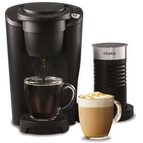 K-Latte Single Serve K-Cup Coffee and Latte Maker, Black - Black