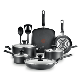 Easy Care 12-Piece Non-Stick Cookware Set, Pots and Pans - Gray