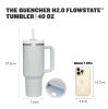 1200ml Stainless Steel Mug Coffee Cup Thermal Travel Car Auto Mugs Thermos 40 Oz Tumbler with Handle Straw Cup Drinkware New In - E - 1200ml