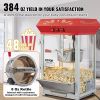 VEVOR Popcorn Popper Machine 8 Oz Countertop Popcorn Maker 850W 48 Cups Red - 8 Oz