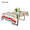 Muwago Colorful Festive Table Cloth High Quality Waterproof Oil Proof Table Cover For Dining Room Christmas Holiday Decoration - W52"*H120"