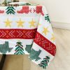 Muwago Colorful Festive Table Cloth High Quality Waterproof Oil Proof Table Cover For Dining Room Christmas Holiday Decoration - W52"*H120"