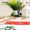 Muwago Colorful Festive Table Cloth High Quality Waterproof Oil Proof Table Cover For Dining Room Christmas Holiday Decoration - W52"*H54"