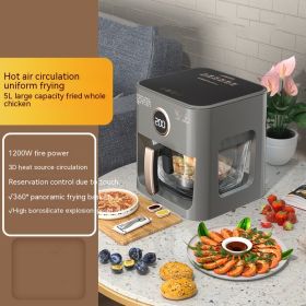 Full-automatic Large-capacity Visual Panoramic Air Fryer (Option: Touch model-US)