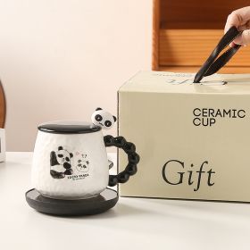 55 Degree Constant Temperature Cup Warm Set Cute Cartoon Panda (Option: 3style-AU)