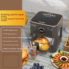 Full-automatic Large-capacity Visual Panoramic Air Fryer (Option: Rotating touch-AU)