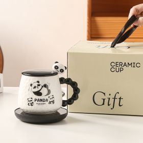 55 Degree Constant Temperature Cup Warm Set Cute Cartoon Panda (Option: 2style-US)