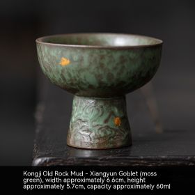 Bronze Glaze Ceramic Tea Set (Option: Moss Green)