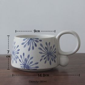 Creative Handmade Blue And White Underglaze Porcelain Cup (Option: Type A No 4 Cup-380ml)