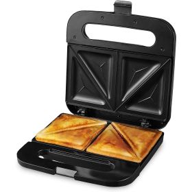 OVENTE Electric Sandwich Maker, Non-Stick Plates, Indicator Lights, Cool Touch Handle, Cooking Breakfast, Grilled Cheese, Tuna Melts and Snacks (Brand: OVENTE)